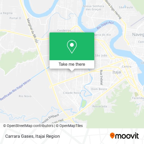 Carrara Gases map