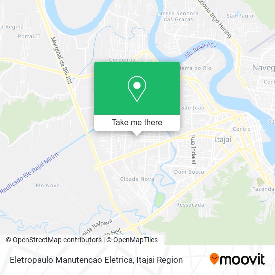 Eletropaulo Manutencao Eletrica map