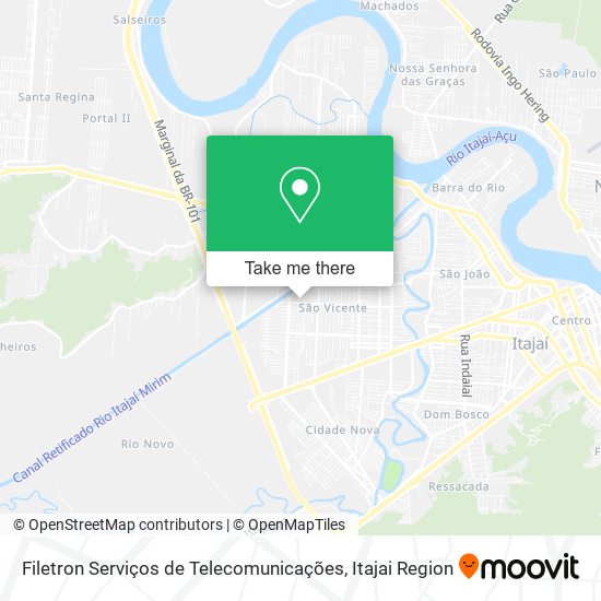 Mapa Filetron Serviços de Telecomunicações