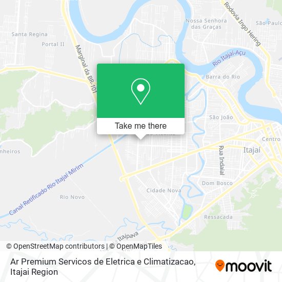 Ar Premium Servicos de Eletrica e Climatizacao map