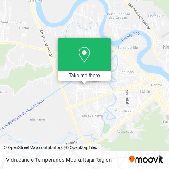Vidracaria e Temperados Moura map