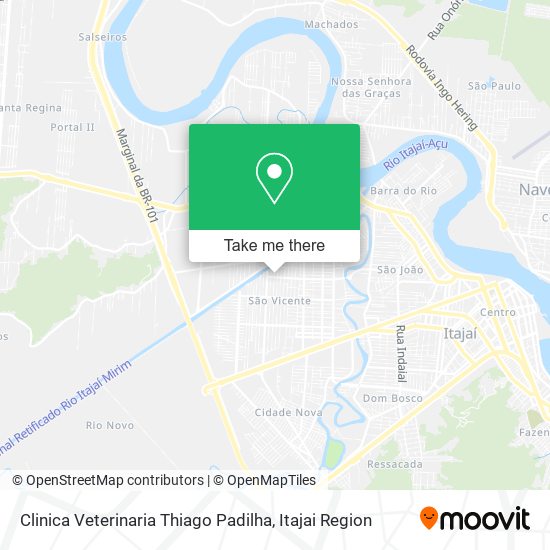 Mapa Clinica Veterinaria Thiago Padilha