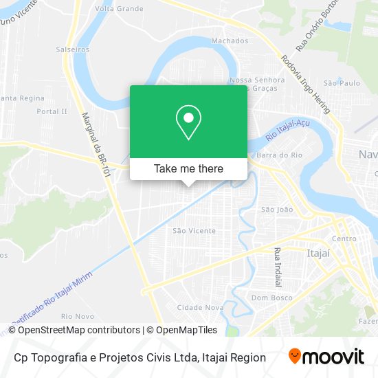 Mapa Cp Topografia e Projetos Civis Ltda