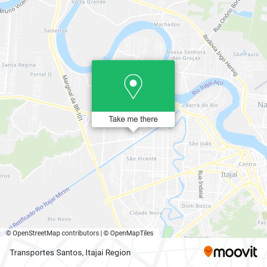 Mapa Transportes Santos