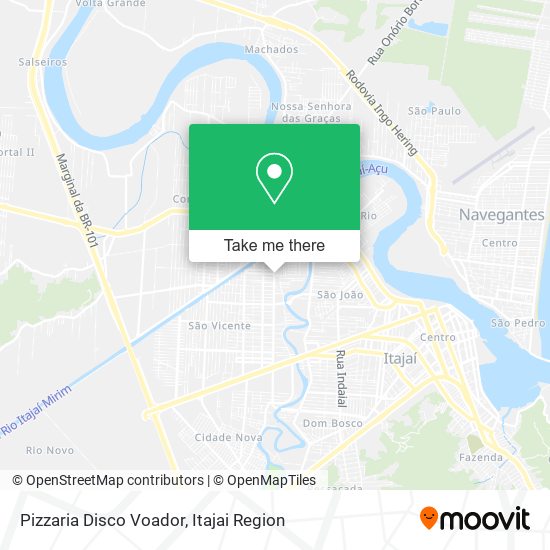 Pizzaria Disco Voador map