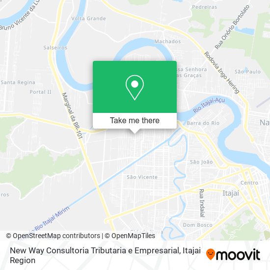 Mapa New Way Consultoria Tributaria e Empresarial