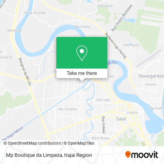 Mapa Mp Boutique da Limpeza