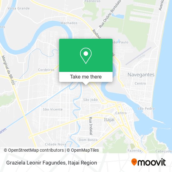 Graziela Leonir Fagundes map