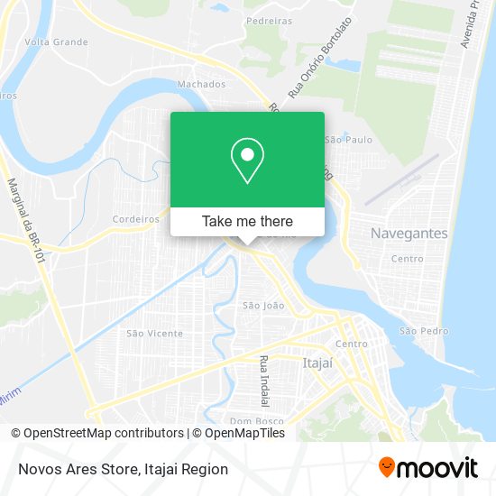 Novos Ares Store map