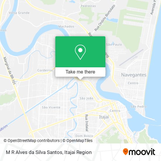 M R Alves da Silva Santos map