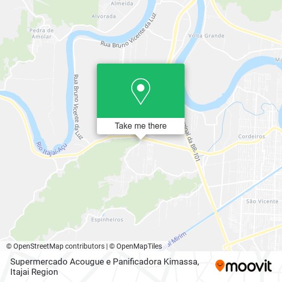 Supermercado Acougue e Panificadora Kimassa map