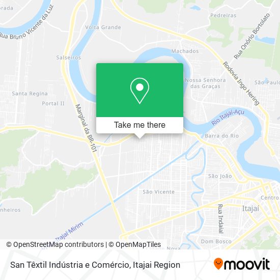 Mapa San Têxtil Indústria e Comércio