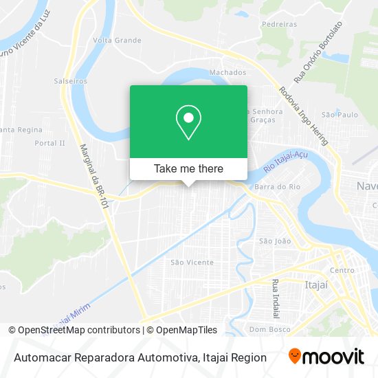 Automacar Reparadora Automotiva map