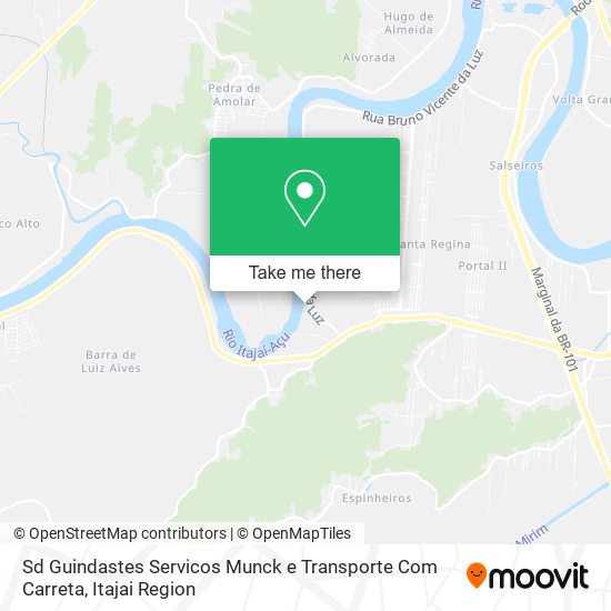 Sd Guindastes Servicos Munck e Transporte Com Carreta map