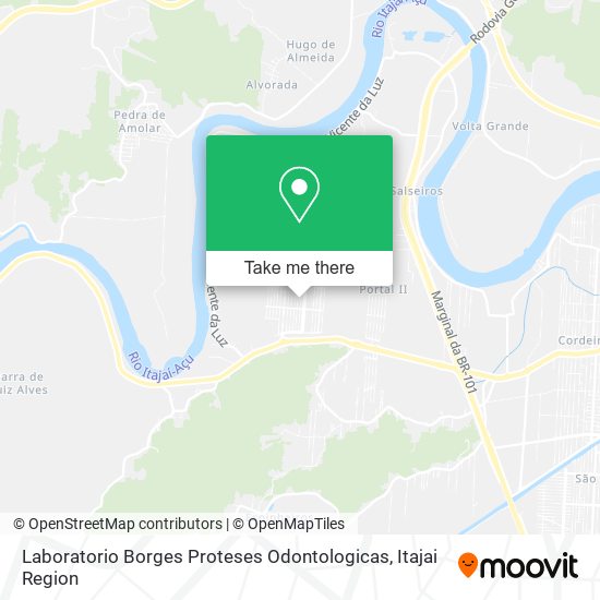 Mapa Laboratorio Borges Proteses Odontologicas