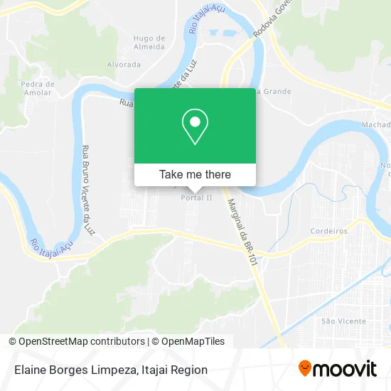 Elaine Borges Limpeza map