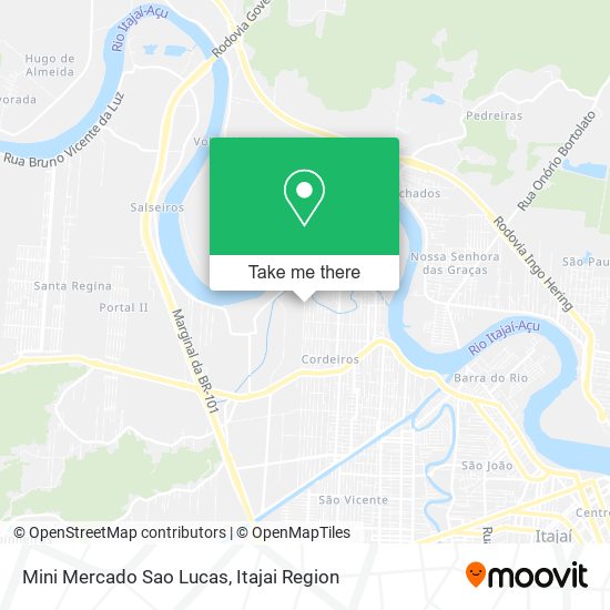Mapa Mini Mercado Sao Lucas