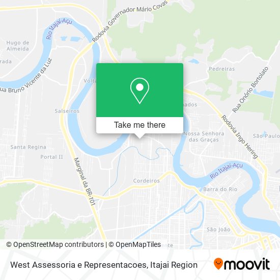 West Assessoria e Representacoes map