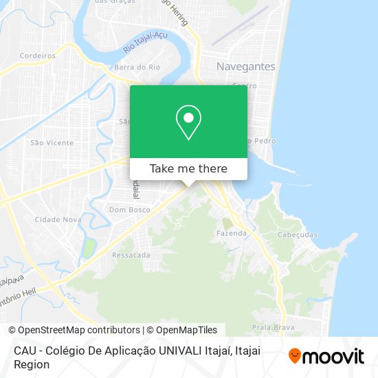 CAU - Colégio De Aplicação UNIVALI Itajaí map