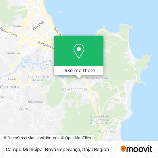 Campo Municipal Nova Esperança map