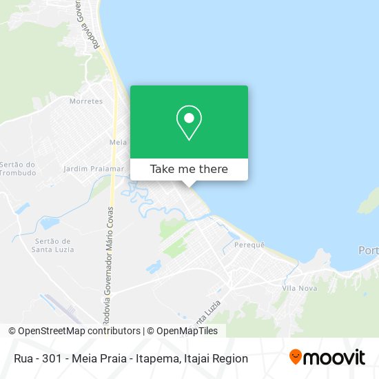Mapa Rua - 301 - Meia Praia - Itapema