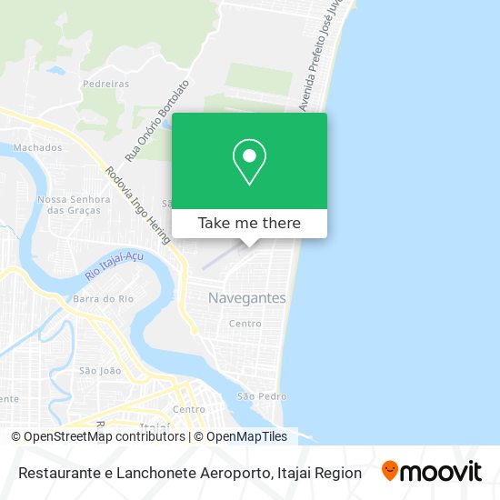 Mapa Restaurante e Lanchonete Aeroporto