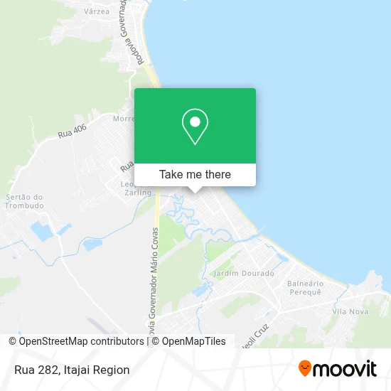 Rua 282 map