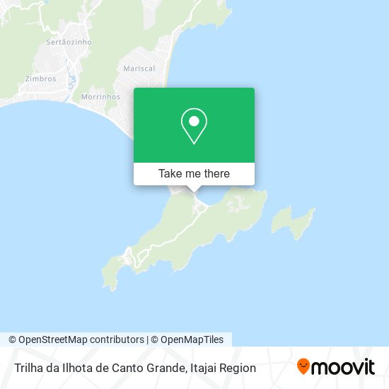 Trilha da Ilhota de Canto Grande map