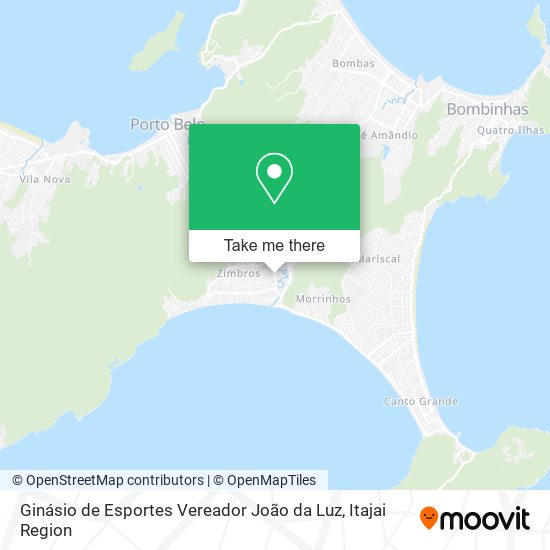 Ginásio de Esportes Vereador João da Luz map