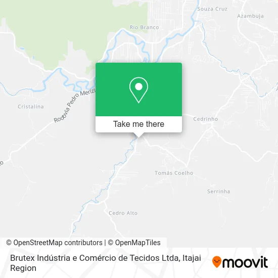 Brutex Indústria e Comércio de Tecidos Ltda map
