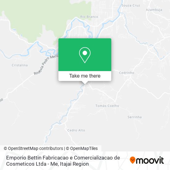 Emporio Bettin Fabricacao e Comercializacao de Cosmeticos Ltda - Me map