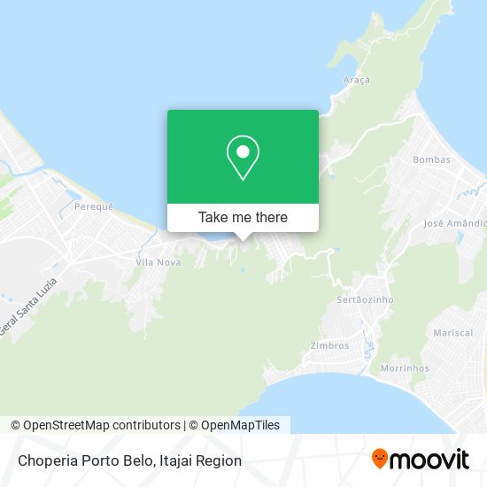 Mapa Choperia Porto Belo