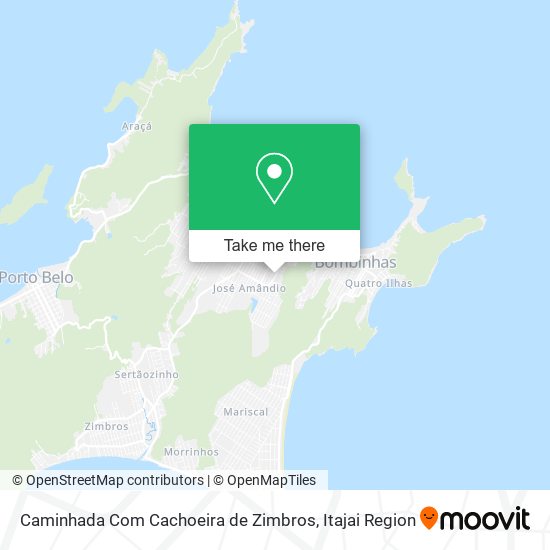 Mapa Caminhada Com Cachoeira de Zimbros