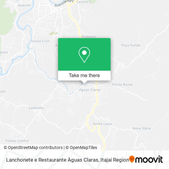 Lanchonete e Restaurante Àguas Claras map