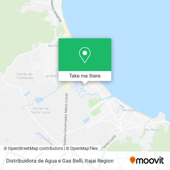 Distribuidora de Agua e Gas Belli map