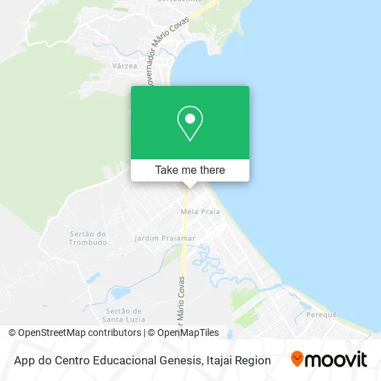 App do Centro Educacional Genesis map