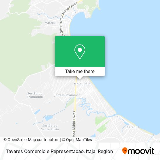 Tavares Comercio e Representacao map