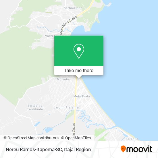 Nereu Ramos-Itapema-SC map
