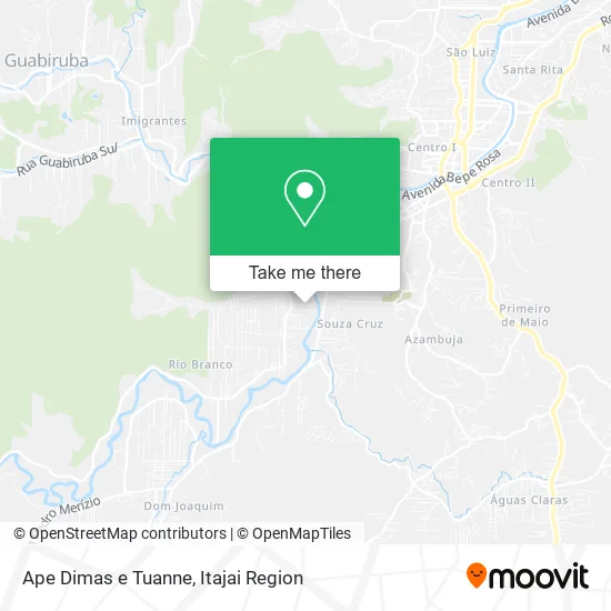 Ape Dimas e Tuanne map