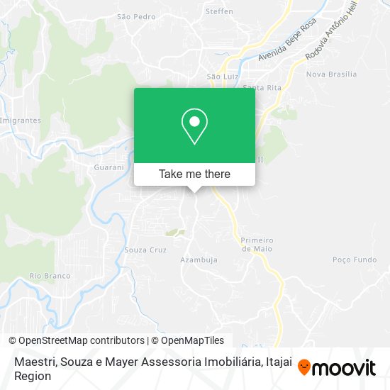 Mapa Maestri, Souza e Mayer Assessoria Imobiliária