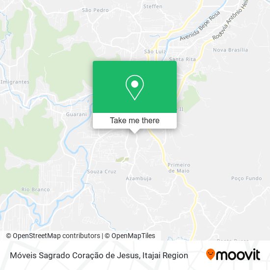 Móveis Sagrado Coração de Jesus map