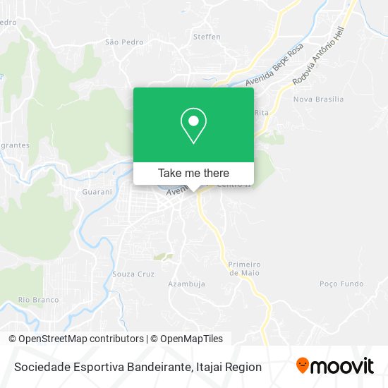 Sociedade Esportiva Bandeirante map