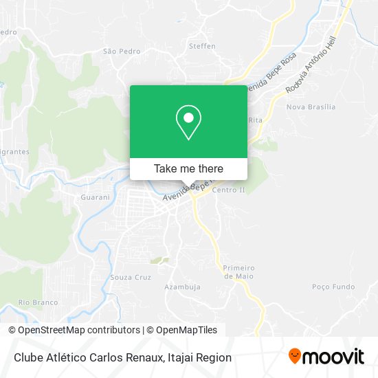 Mapa Clube Atlético Carlos Renaux