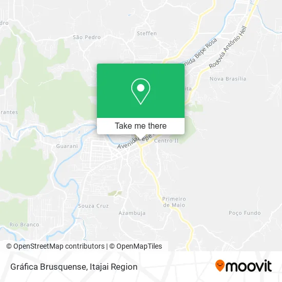 Gráfica Brusquense map