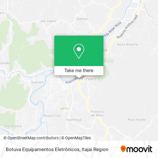 Mapa Botuva Equipamentos Eletrônicos