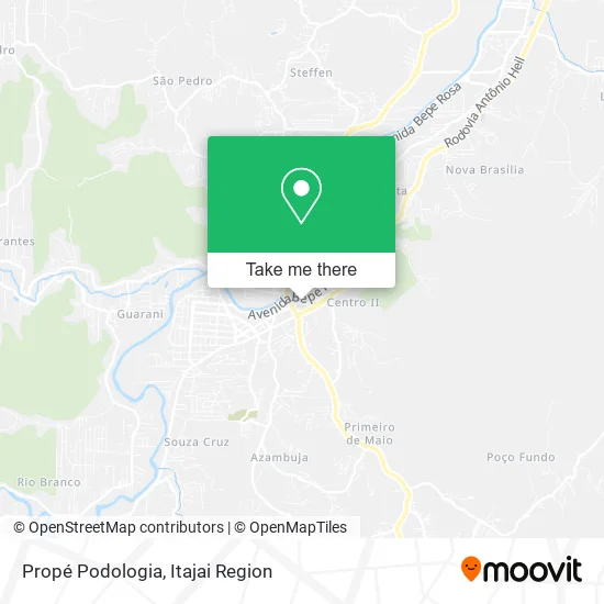 Propé Podologia map