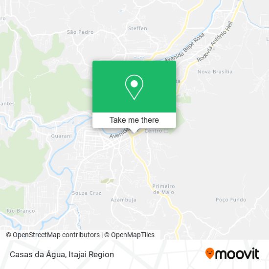 Casas da Água map