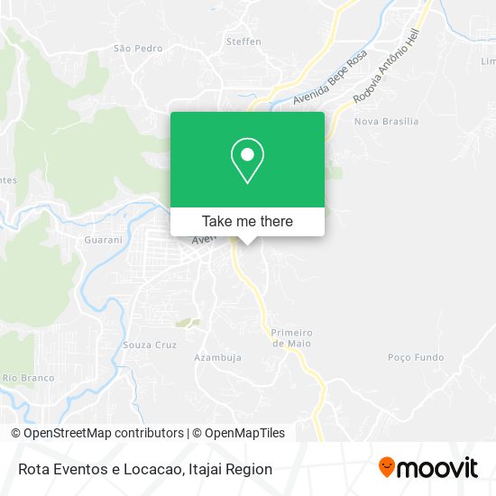 Rota Eventos e Locacao map