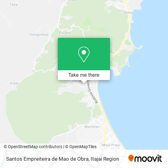 Mapa Santos Empreiteira de Mao de Obra