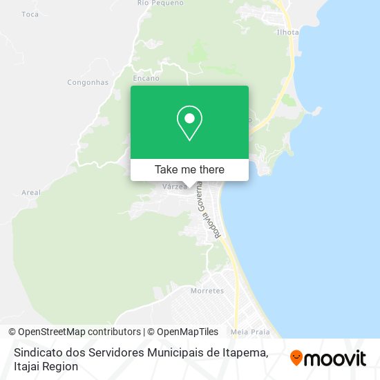 Sindicato dos Servidores Municipais de Itapema map